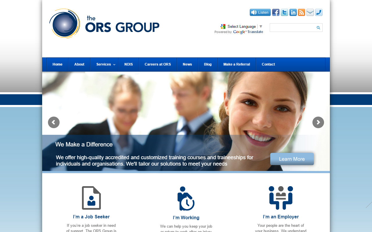 The ORS Group website upgrade