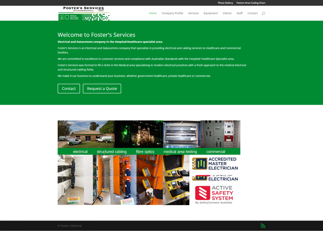 Fosters Electrical Website Redevelopment