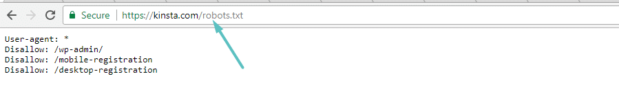 Example of a Robots.txt file