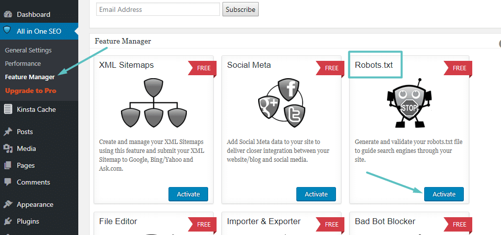 How to create Robots.txt in All In One SEO