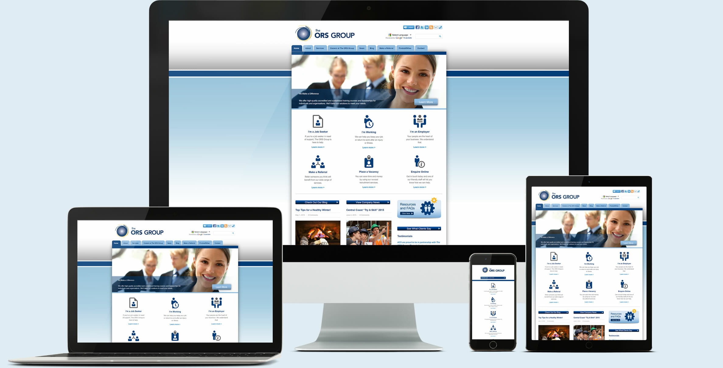 ORS Group commercial website development