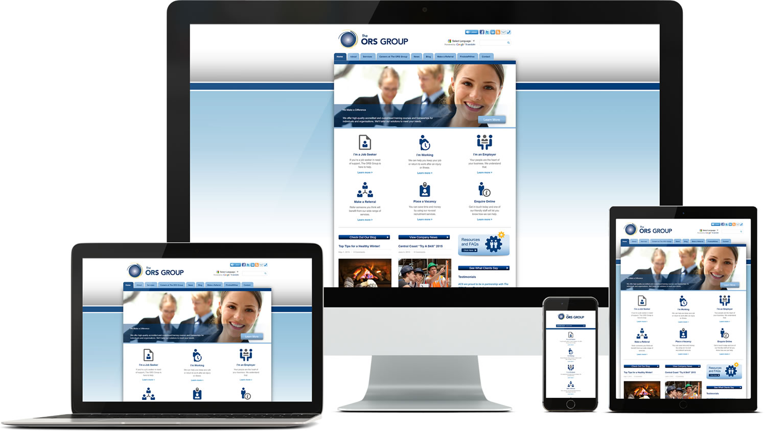 ORS Group commercial website development