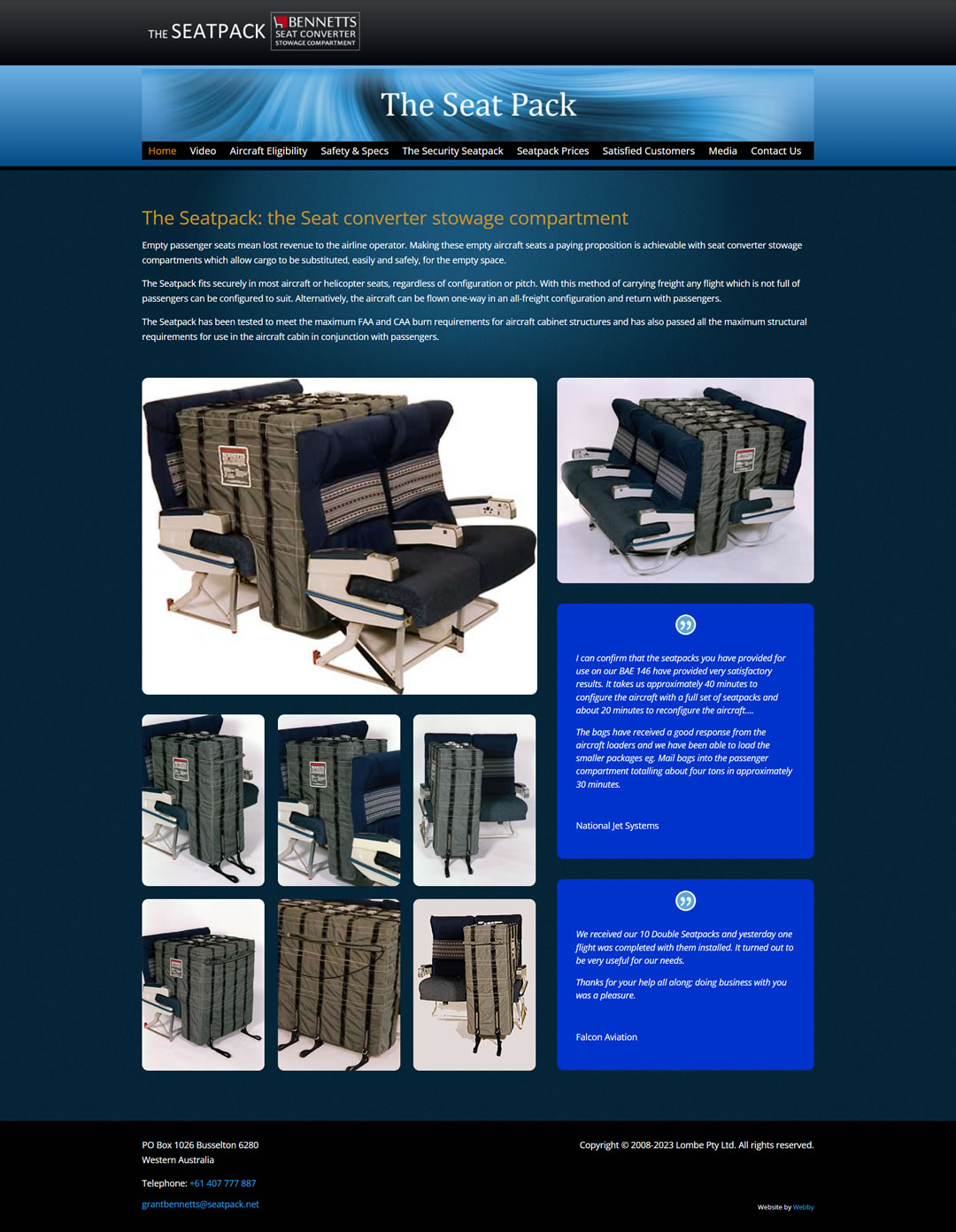 The Seatpack website development Perth