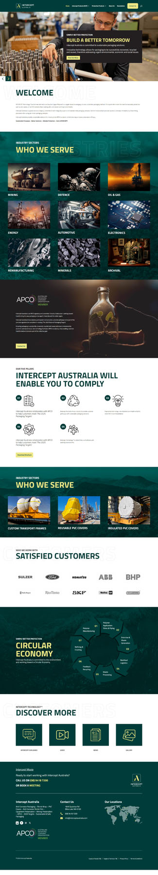 Intercept Australia WordPress development
