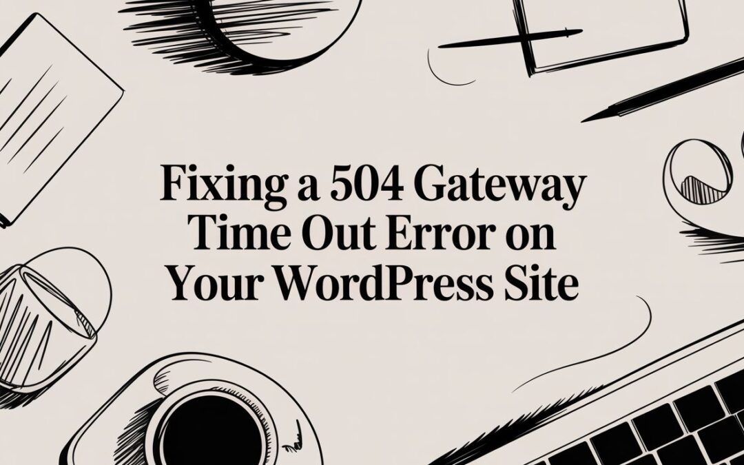 Fixing a 504 Gateway Time Out Error on Your WordPress Site