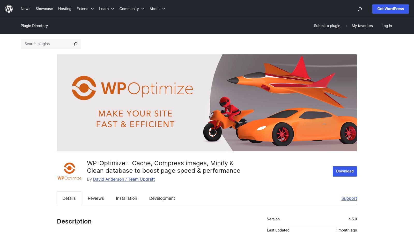 WP‑Optimize (by Updraft)