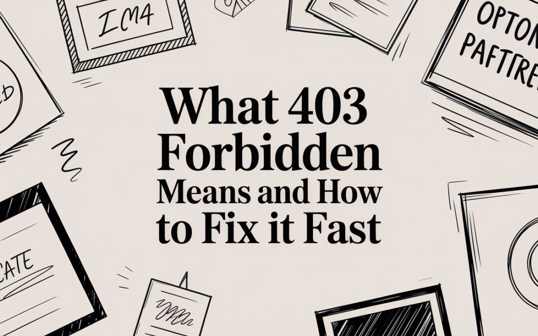 What 403 Forbidden Means and How to Fix It Fast