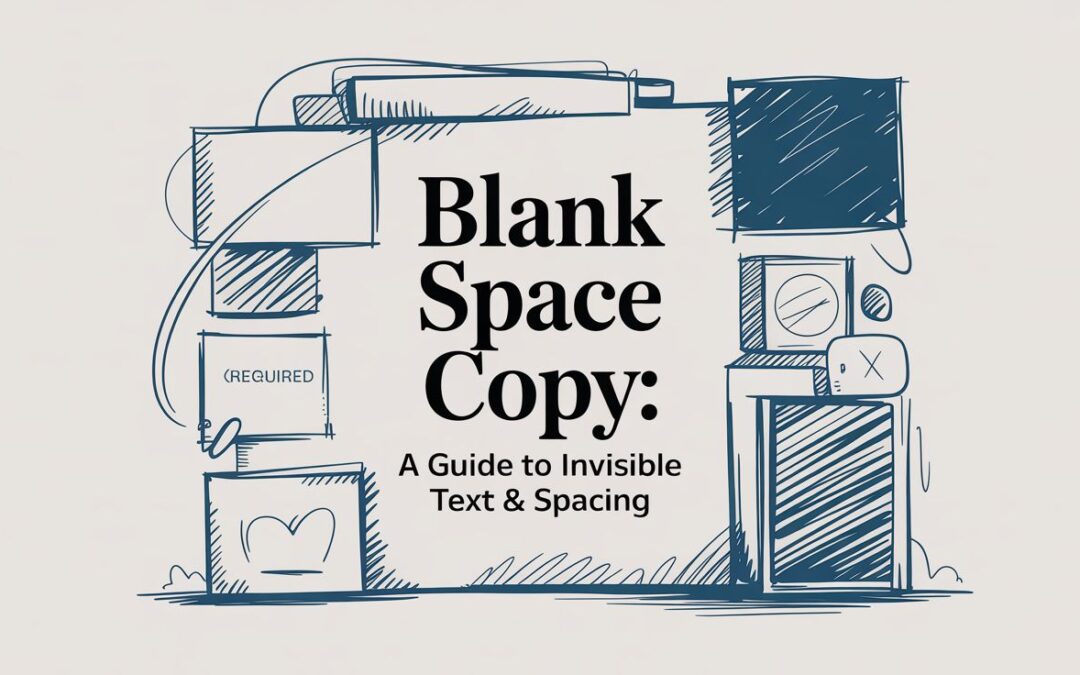 Blank Space Copy: A Guide to Invisible Text & Spacing