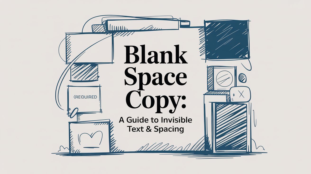 Blank Space Copy: A Guide to Invisible Text & Spacing