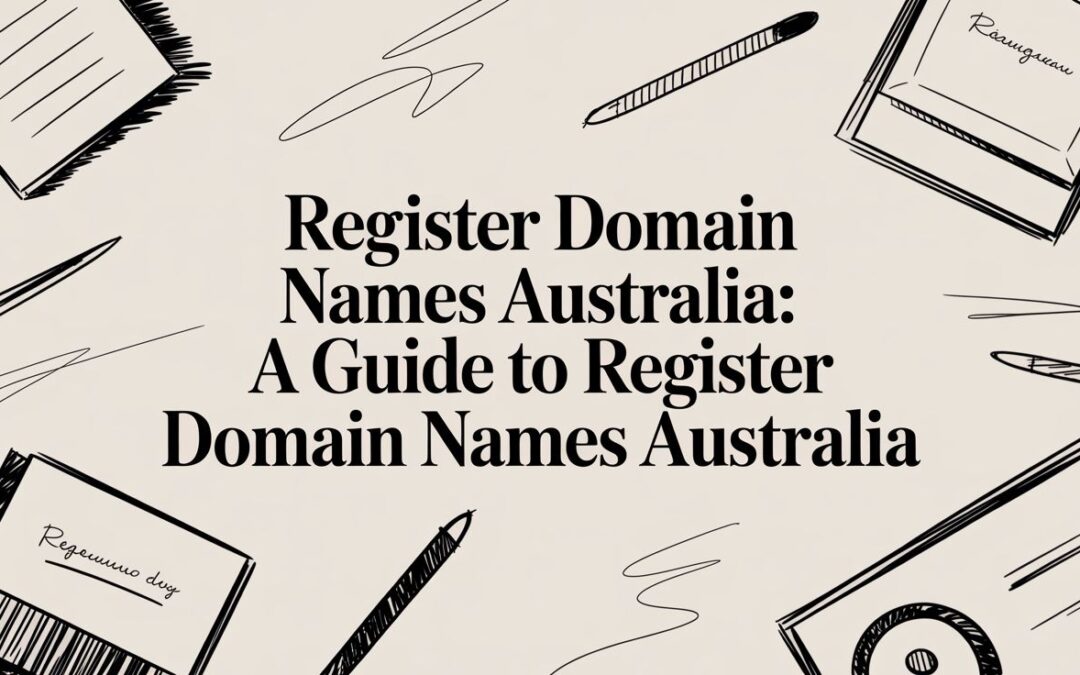 Register Domain Names Australia: A Guide to register domain names australia