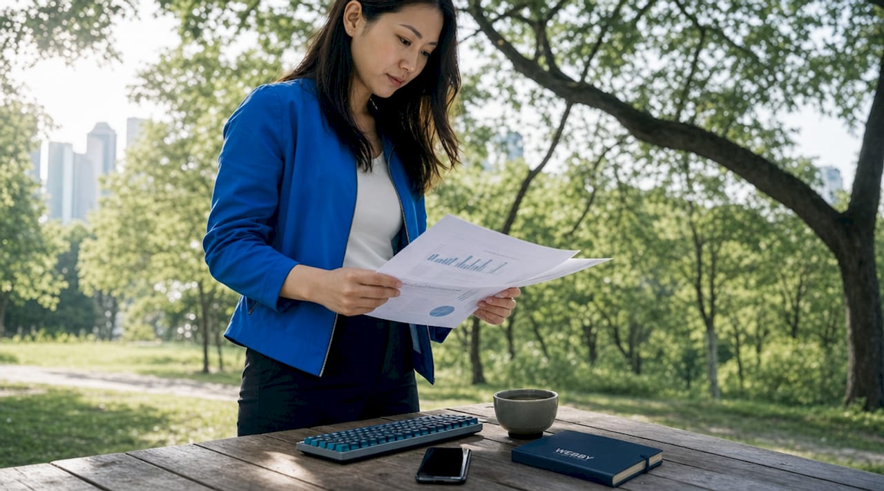 Woman working on website speed optimization