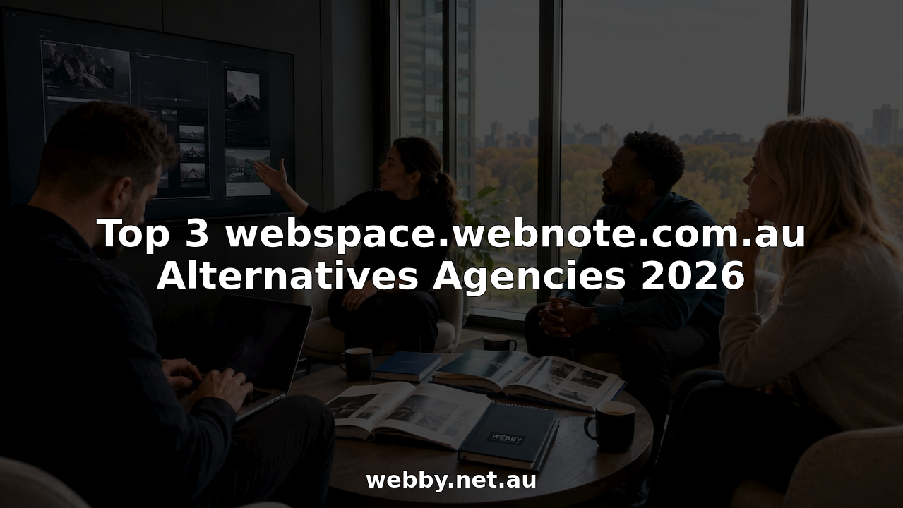 Web agency team collaborating on web design plans