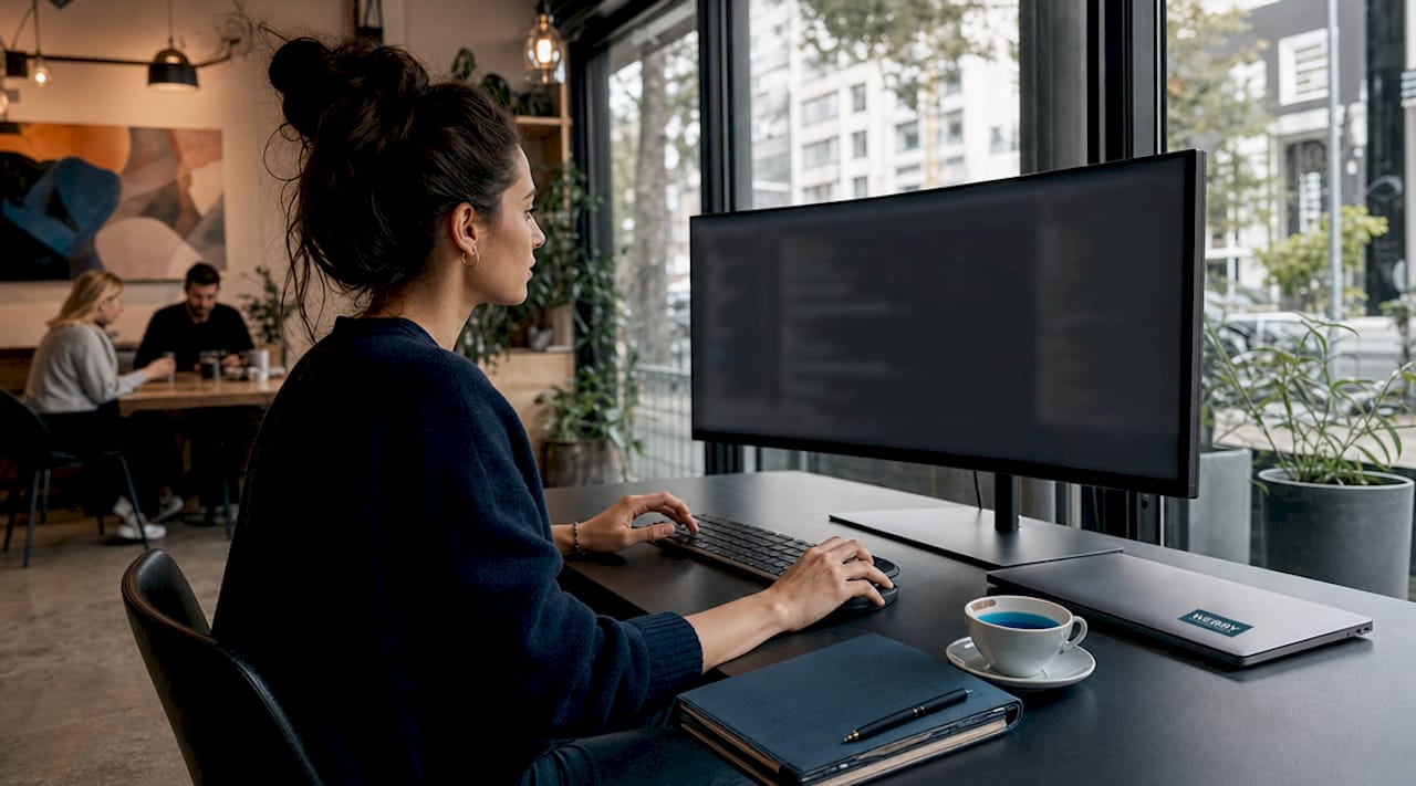 Web developer working on website speed issues