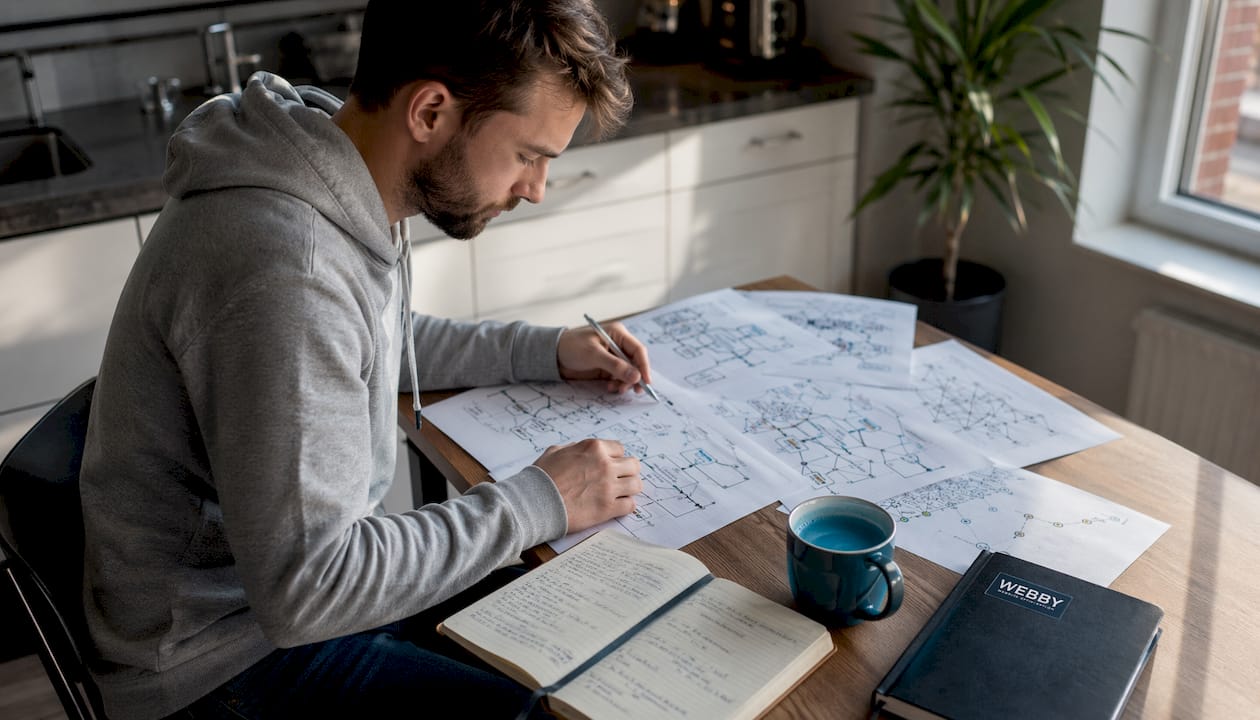 Data scientist analyzing Google ranking algorithm charts
