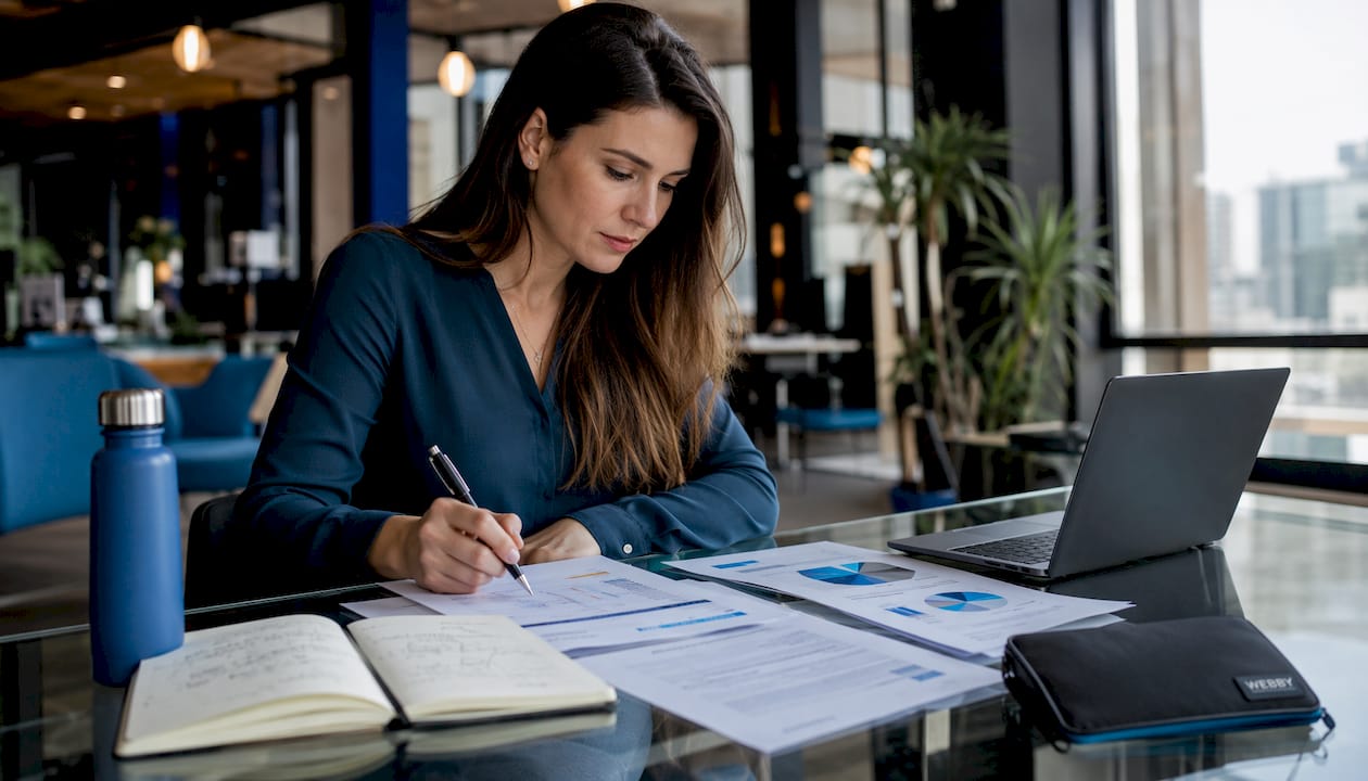 Marketing specialist reviewing local SEO audit