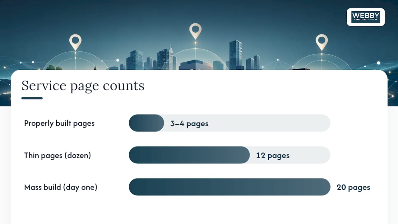 How Do You Build Service Area Pages That Actually Rank? — overview diagram