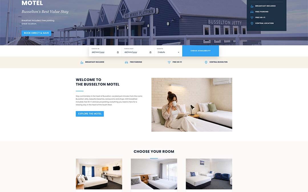 Busselton Motel accommodation website