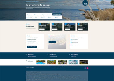 Estuary Holiday Park website development