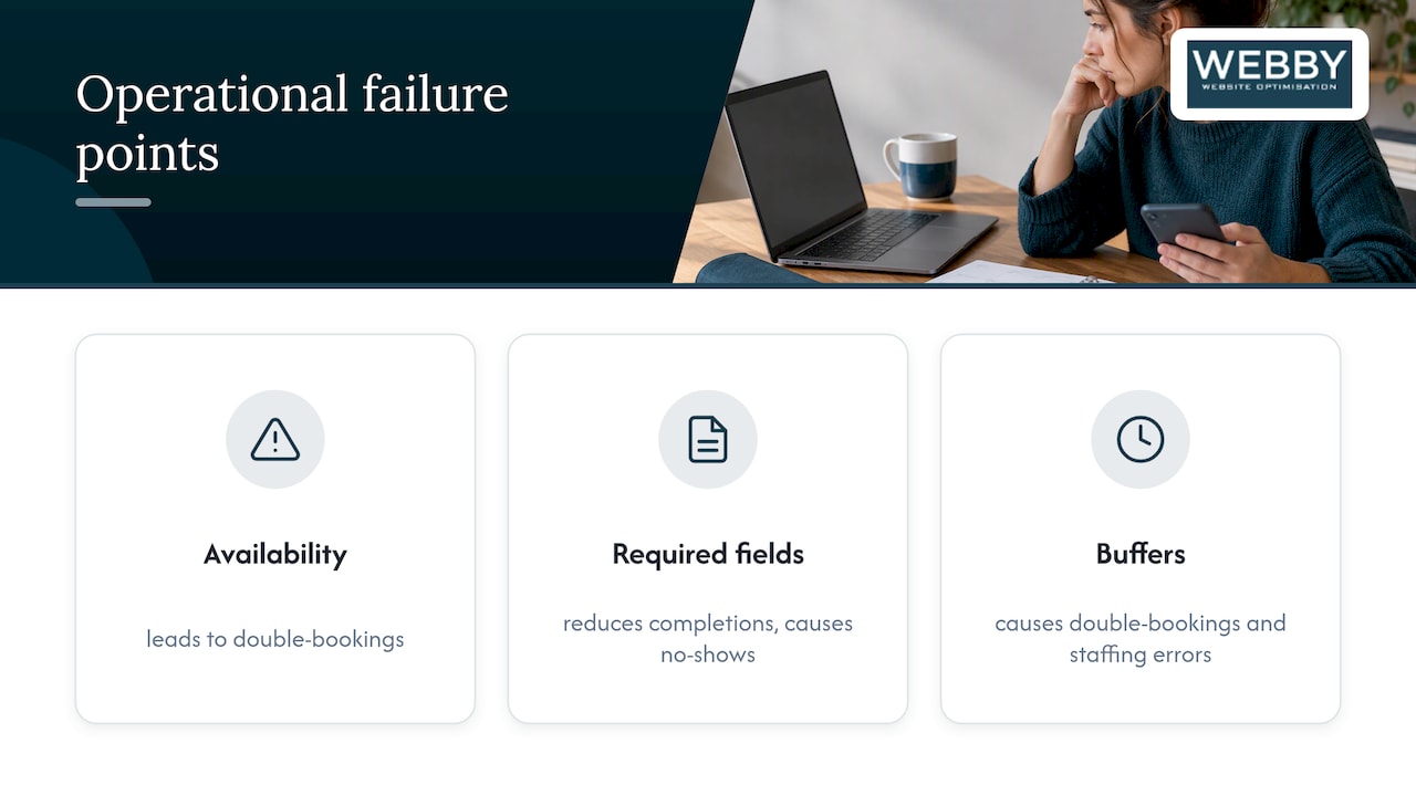 Three booking form operational pitfalls