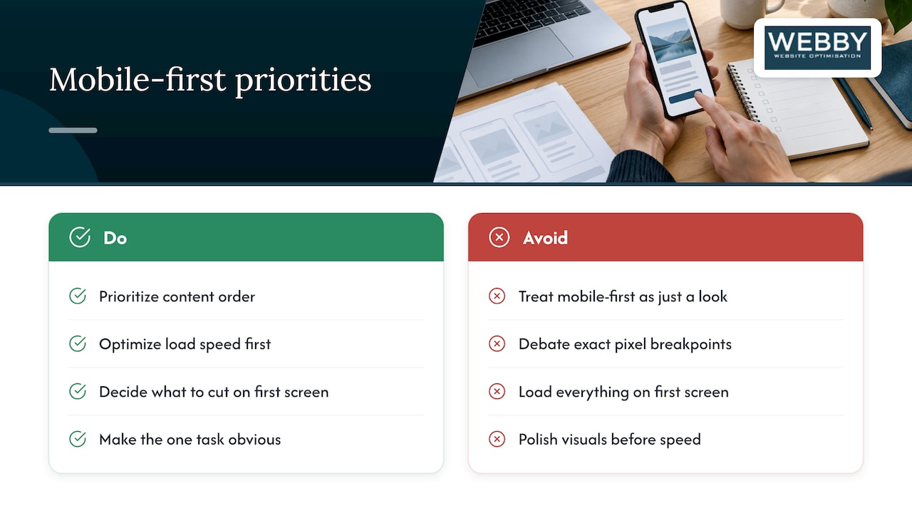 6. Why most mobile-first advice misses the point — overview diagram
