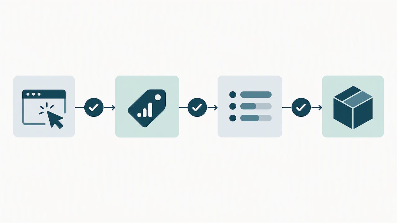 Illustrated sequence of GTM conversion QA checks