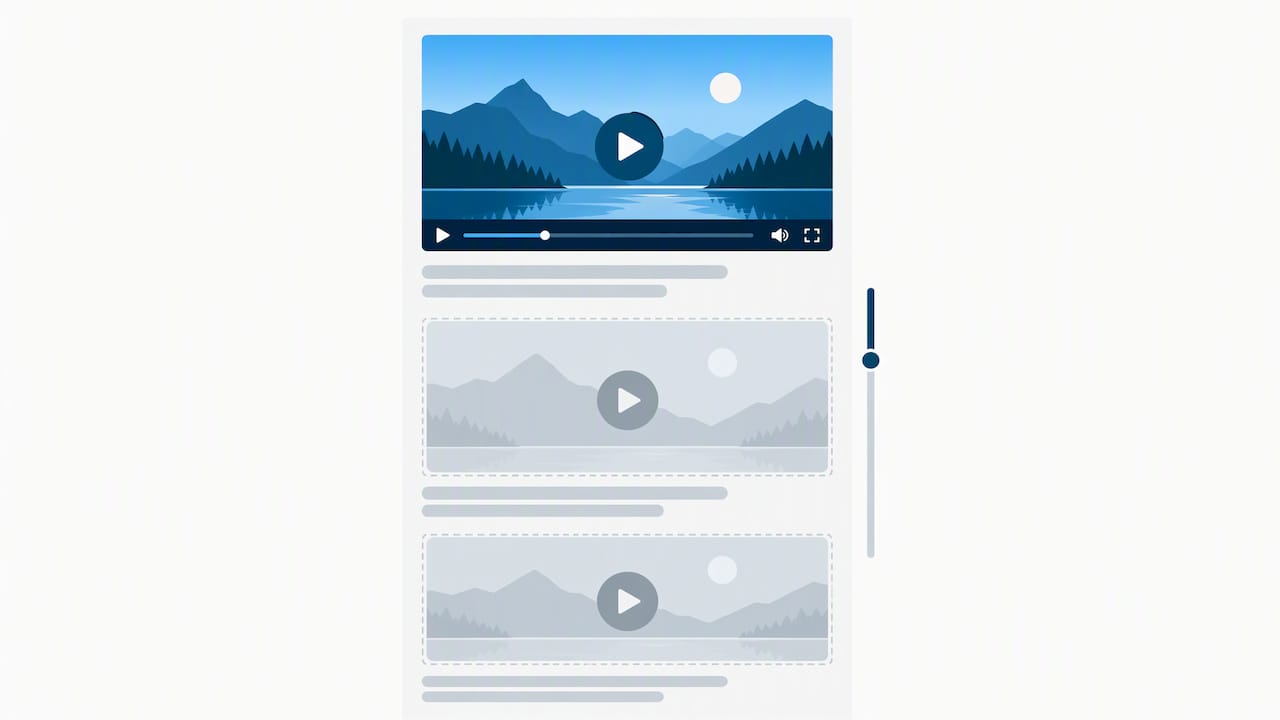 Top video ready, lower videos deferred