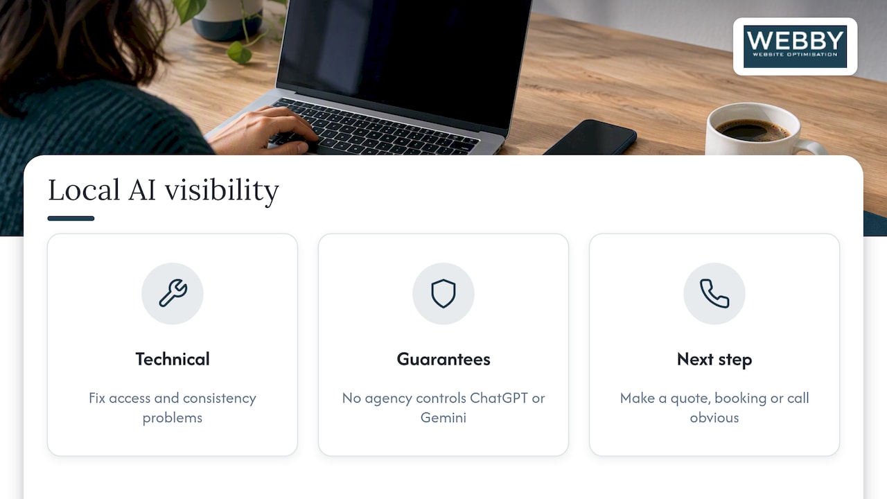 Our perspective: AI visibility is local SEO with the lights on — overview diagram